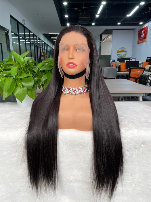 13X6 Transparent Full Frontal Wig Top Virgin Hair